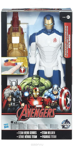 [3700845529601] HASBRO Avengers Titan Hero Light Up Battle Figure 30 cm