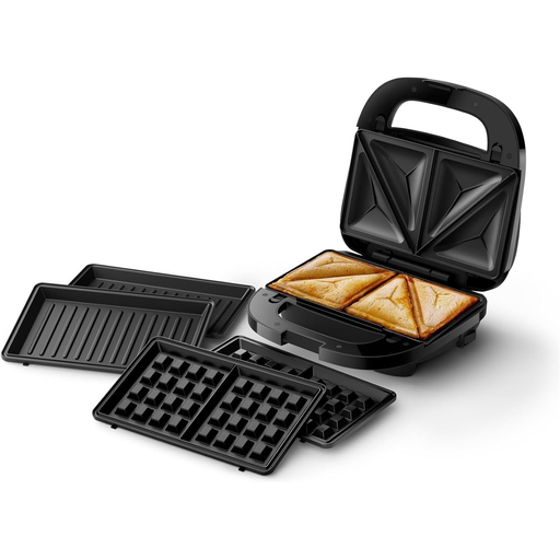[3700845628304] PHILIPS Multi-Purpose Sandwich, Panini and Waffle Maker 750 W