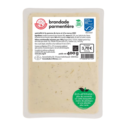 [3700858201129] RAYMOND GEOFFROY Parmentier Brandade 400 g