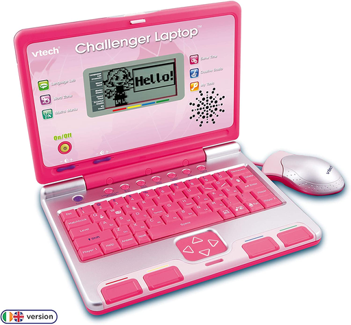 [3701131075185] VTECH Laptop for learning English pink