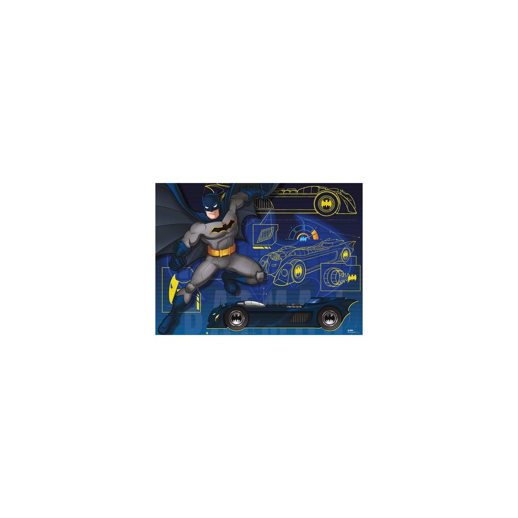 RAVENSBURGER Puzzle XXL Batman y su Batmóvil 100 piezas