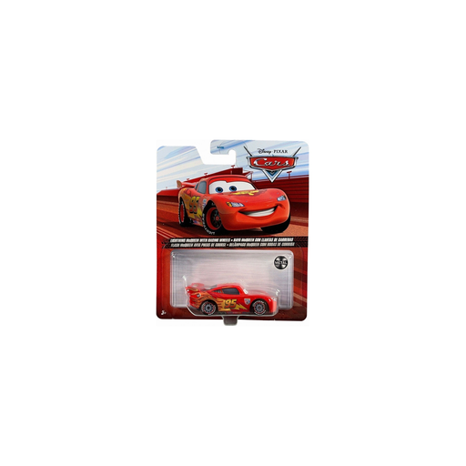 [3701267584711] MATTEL Cars Vehicle Flash McQueen with Racing Tire Miniature Car Red FLM20
