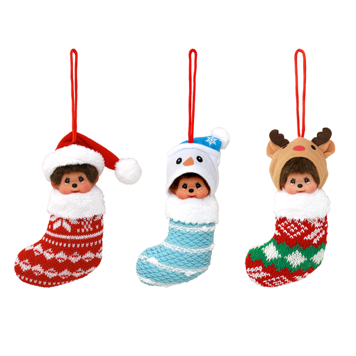 [3701405808310] MONCHHICHI MCC Décorations de Noël (3 chaussettes)