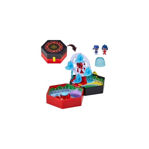 [3701405815349] BANDAI Miraculous Ladybug Mini Univers Chibi Parque De Atracciones Mini Figuras Marinette Y Climatika Incluidas
