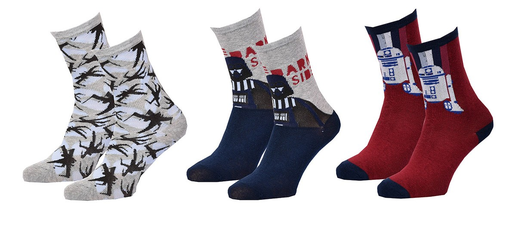 [3701759602497] STAR WARS Calcetines Niño DISNEY 3 Pares