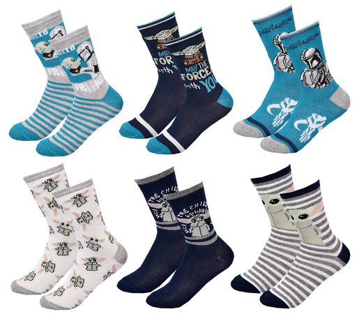 [3701759602619] STAR WARS Calcetines Niño DISNEY 6 Pares