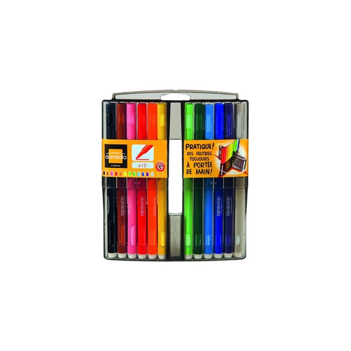 [3250391475704] DOMEDIA 12 Feutres de Coloriage 12 unités