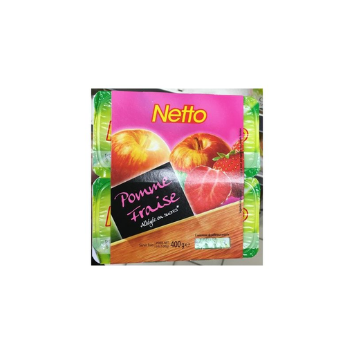 [3250391478651] NETTO Fruit Dessert Apple Strawberry 4 x 100 g