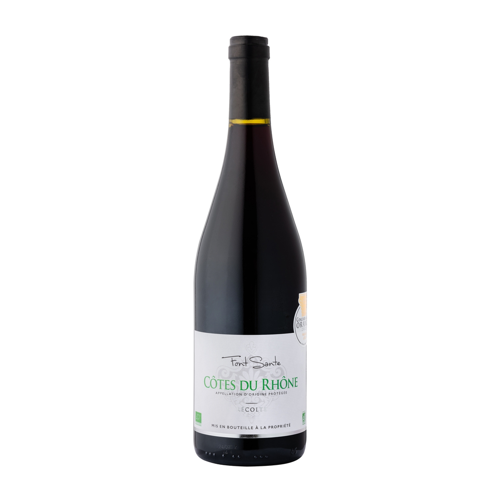 FONT SANTE Vin Rouge Côtes Du Rhône Grenache AOP Bio 75 cl