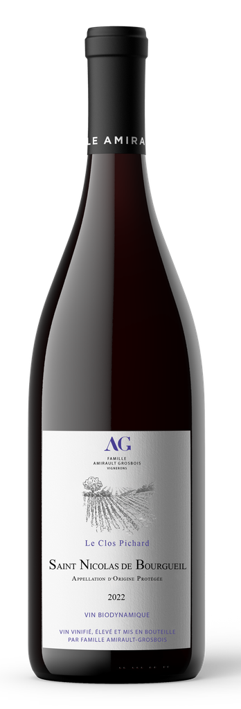 CLOS PICHARD Famille Amirault Grosbois Le BIO 2022 Saint Nicolas de Bourgueil AOP Red Wine 75 cl