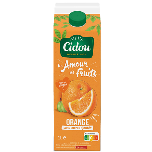 [3760225494493] CIDOU Néctar Un Amour de Fruit Laranja 1 L