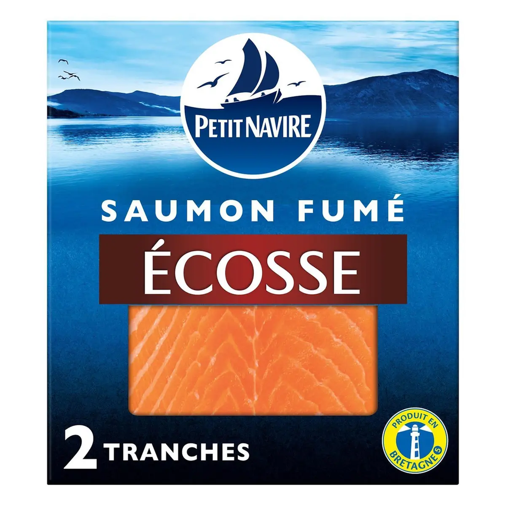PETIT NAVIRE Salmón ahumado de Escocia 2 lonchas 65 g