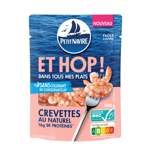 [3760253433969] PETIT NAVIRE Et hop! Natural Shrimp 100 g