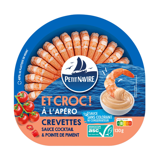[3760253434010] PETIT NAVIRE Shrimp Cocktail Sauce and Chili Hint 130 g