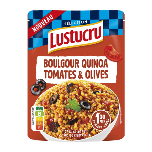 [3760341071110] LUSTUCRU Bulgur Quinoa Tomates & Azeitonas 220 g