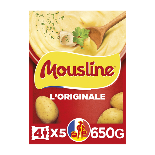 [3760381260932] MOUSLINE Puré de batata natural 5x130g