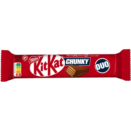 [3800020418338] KITKAT Barres Chocolatées Au Chocolat Au Lait Chunky Duo 64 g