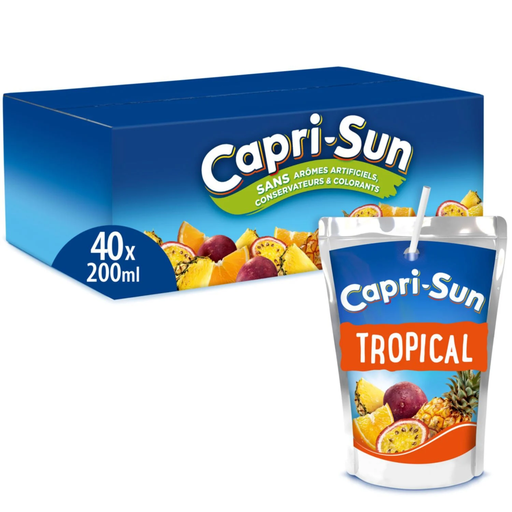 [4000177026489] CAPRI-SUN Tropical Fruit Juice Drink 40 x 20 cl
