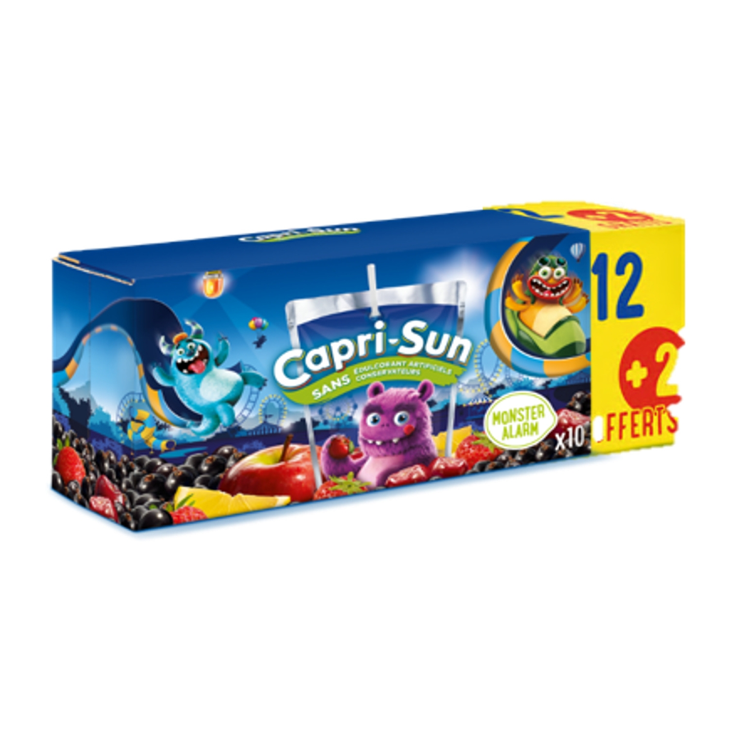 CAPRI-SUN Bebida de frutas Monster Alarm 12+2 12 x 20 cl