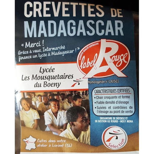 [3250391493029] SELECTION INTERMARCHE Madagascar Label Rouge Shrimp 40/60 400 g