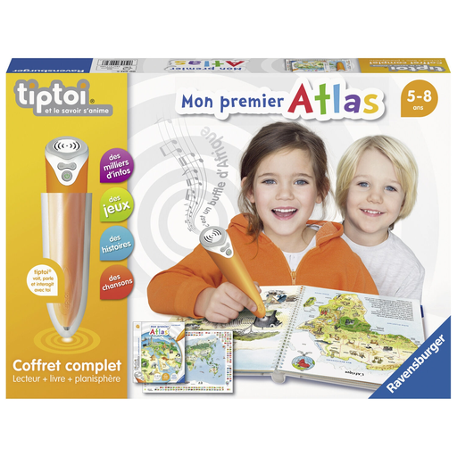 [4005556000326] RAVENSBURGER Tiptoi Complete Interactive Reader Set + Atlas Book, 1 unit