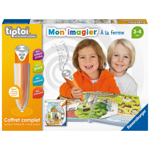 [4005556000357] RAVENSBURGER Complete Interactive Reader Set + Farm Picture Book Tiptoi