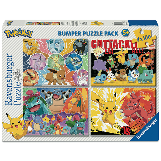 [4005556056514] RAVENSBURGER Puzzle 4 X 100 Pièces Pokémon 4 X 100 Pièces