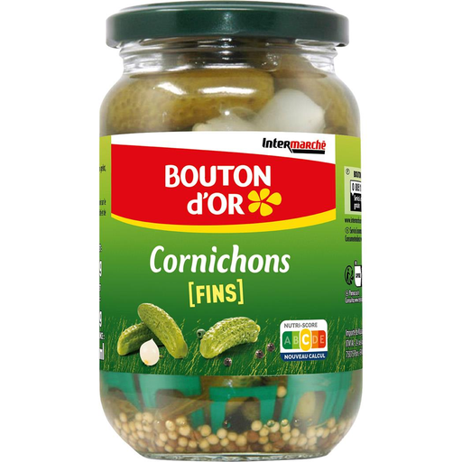 [3250391526178] BOUTON D'OR Pepinillos finos al vinagre 360 g
