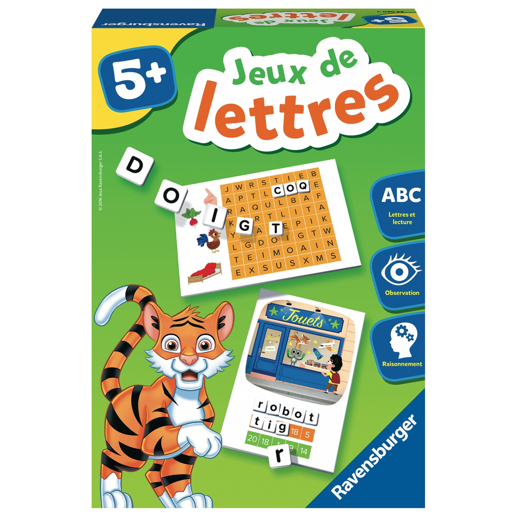 RAVENSBURGER Jeu Educatif Jeux de lettres la boîte