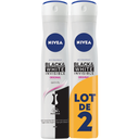 NIVEA Black & White Anti-Perspirant Spray Deodorant, pack of 2 sprays