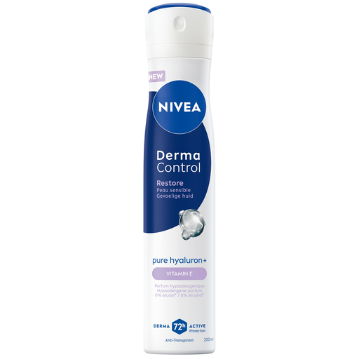 [4006000168487] NIVEA Desodorante spray Antitranspirante Derma Control Restore 200 ml