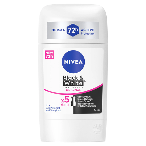 [4006000201948] NIVEA Déodorant stick black & white original 50 ml