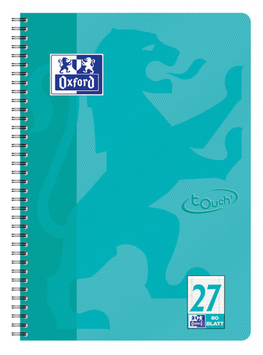 [4006140021192] OXFORD TOUCH Notepad A4+ 80 sheets Aqua