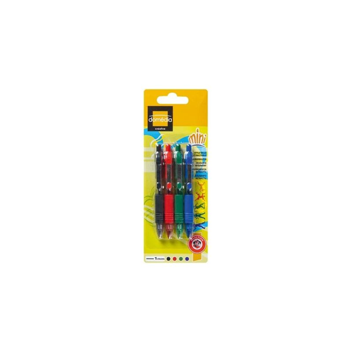 [3250391562800] DOMEDIA 4 Mini Stylos Bille Moyen