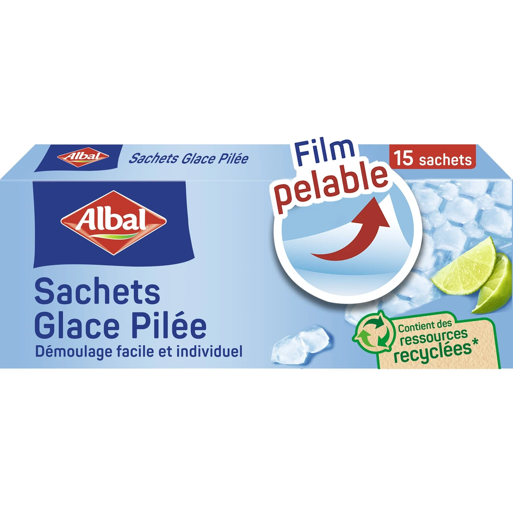 ALBAL Crushed Ice Bags Easy Release x15