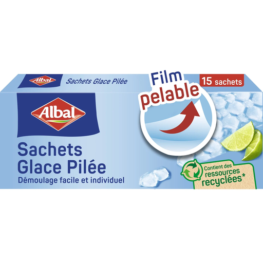 [4008871216915] ALBAL Crushed Ice Bags Easy Release x15