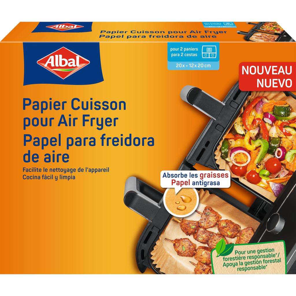 ALBAL Baking Paper for Air Fryer 20 units