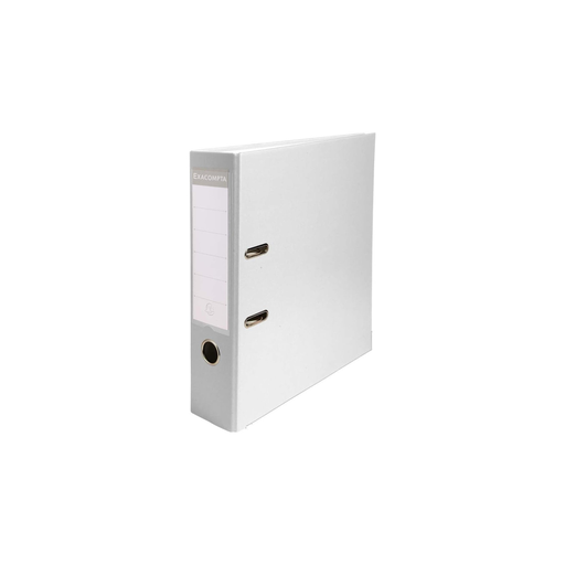 [4010960918426] EXACOMPTA Lever Arch File White Wide Spine 75mm 2 Rings