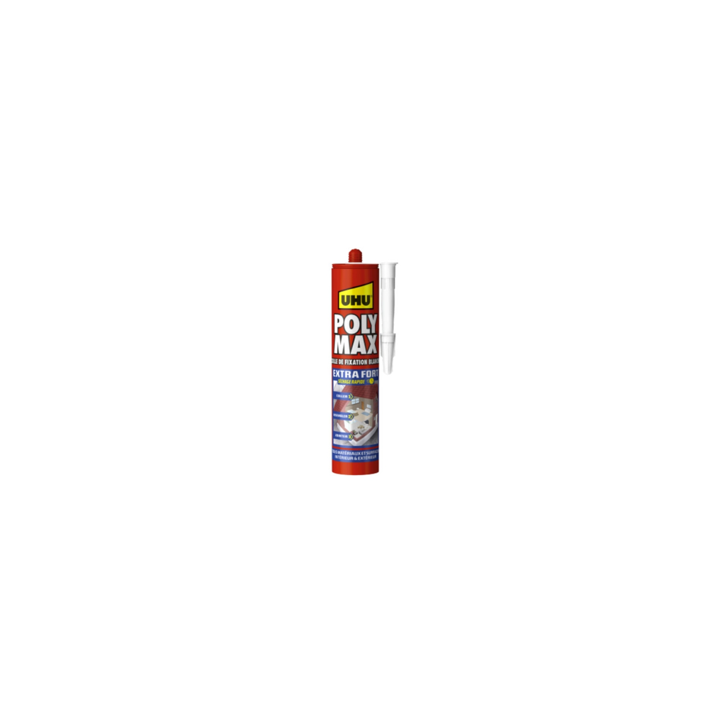 UHU Cola Masilla Extra Fuerte Polymax Blanco 425 g