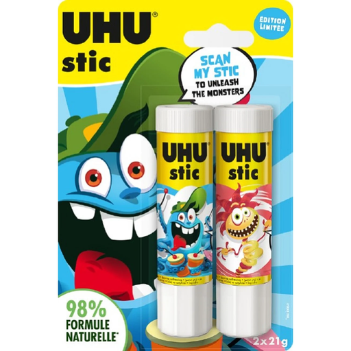 [4026700338751] UHU Glue Sticks Stic White 2x21g