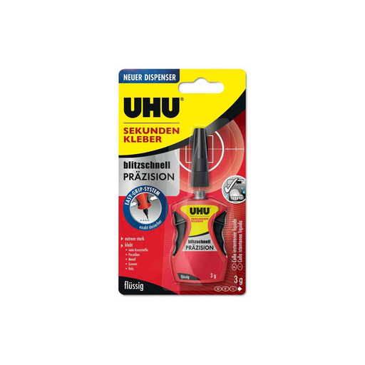 [4026700343403] UHU Pegamento Instantáneo blitzschnell Präzision 3 g