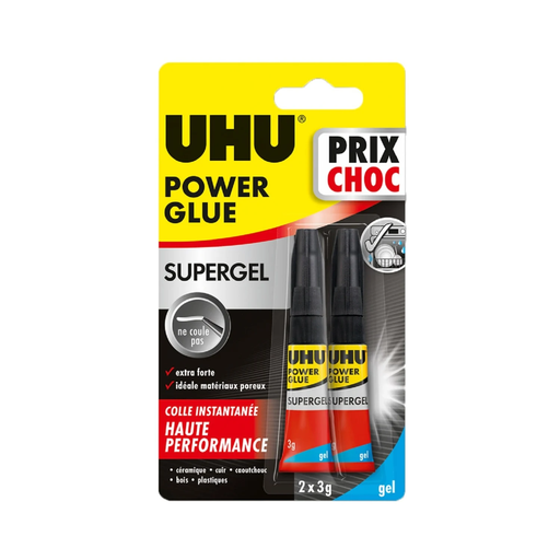 [4026700367300] UHU Colle Power Gel 2 x 3 g