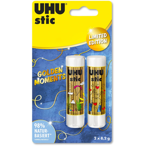 [4026700437959] UHU Glue Sticks Stic Blanc Gold 2x8.2g