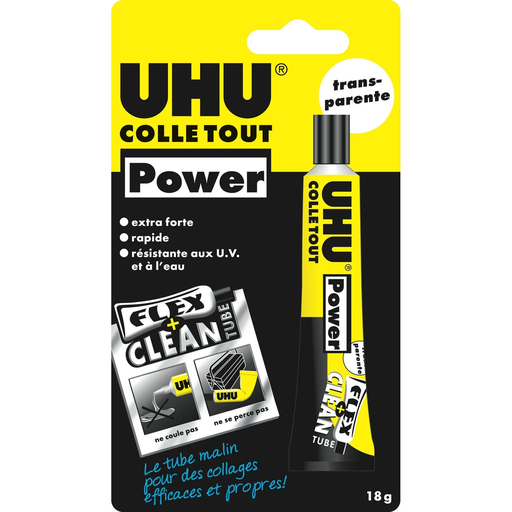 [4026700484953] UHU Colle tout Power transparente 18 g