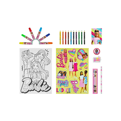 [4043946312888] MATTEL Barbie Stationery Tower 35-Piece Complete Set