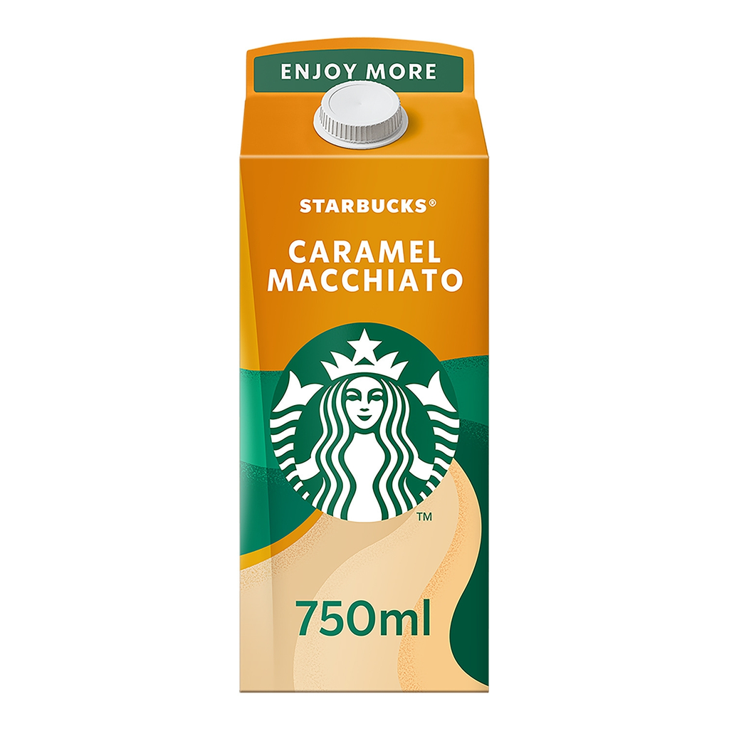 STARBUCKS Fresh coffee with creamy milk caramel macchiato flavor 750 ml