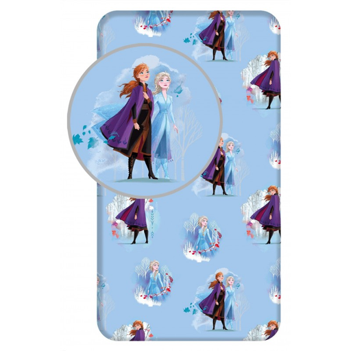 [4250282961513] LA REINE DES NEIGES Disney Children's Cotton Fitted Sheet Bedding 90 x 190 / 200cm