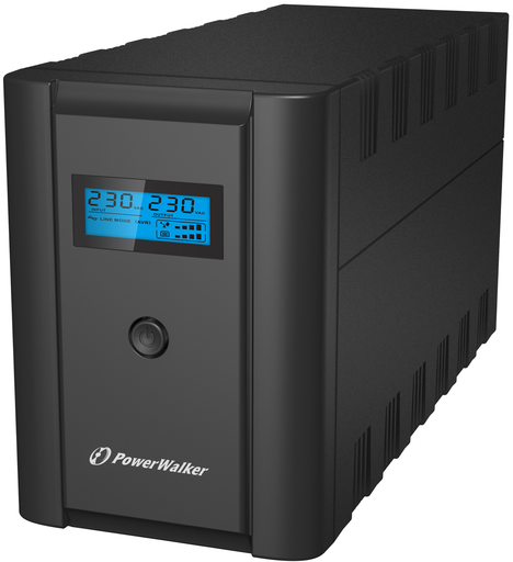 [4260074976533] Power Walker VI 1200 LCD/FR Uninterruptible Power Supply Line-interactive 1.2 kVA 600 W 4 AC outlet(s)