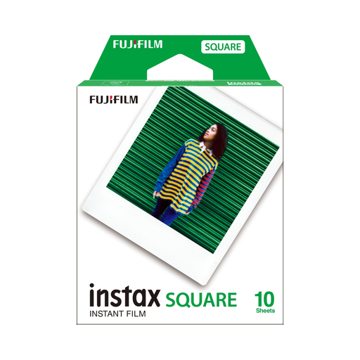 [4547410546675] FUJIFILM Instax Square Instant Film White 10 Exposures
