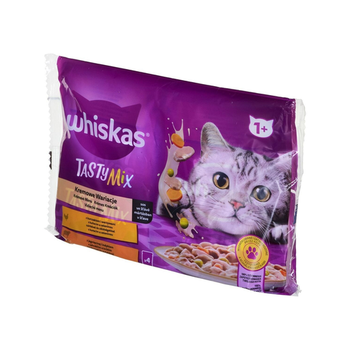 [4770608262709] WHISKAS Alimento Para Gato Tasty Mix Frango Peru Cordeiro Legumes 4 x 85 g